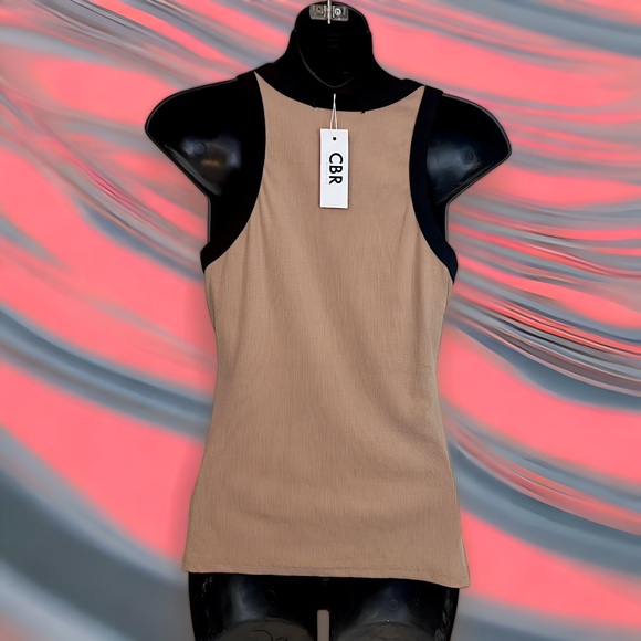 (NWT) CBR Ribbed Contrast Racerback Tank (Women’s Large) - Picture 5 of 12